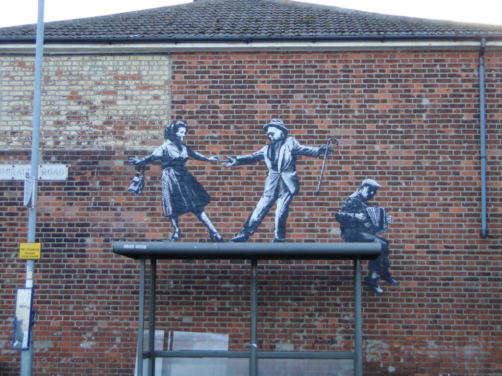 Verk av Banksy - A Great British Spraycation